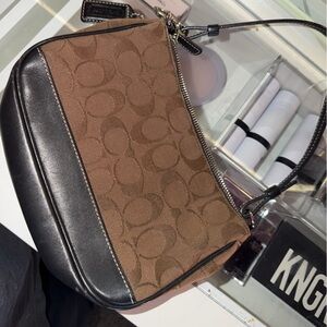 Coach Brown Signature Canvas Bag